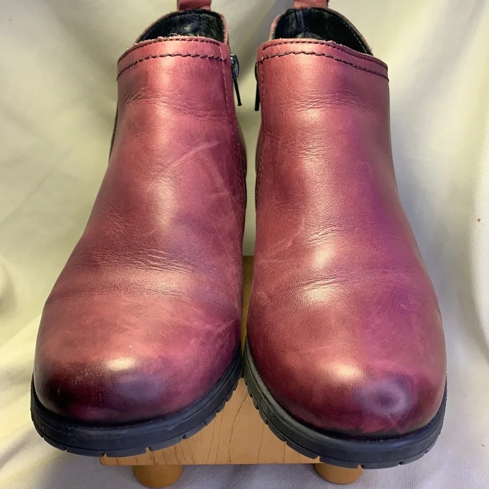 Spring step super soft leather ankle booties